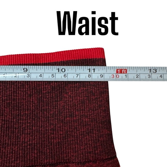 NWOT PINK Victoria’s Secret Red Seamless Leggings Sz Small Womens activewear - Picture 7 of 10